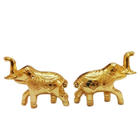 Decorative and Designed Kumkuma Bharani (Elephant)  (2 Pieces)